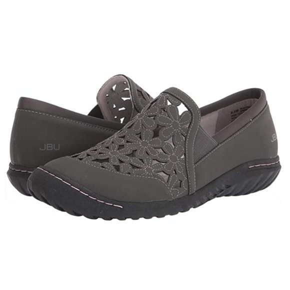 Jambu Shoes 6w 6 Wide Width Jbu By Jambu Womens Wildflower Moc Dark